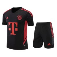 Bayern Munich Soccer Jersey + Short Replica Black 2022/23 Mens