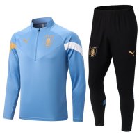 Uruguay Soccer Training Suit Replica Blue 2022 Mens