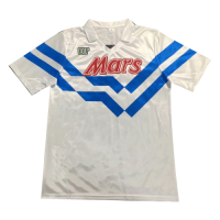 88/89 Napoli Away White Retro Soccer Jersey Replica Mens