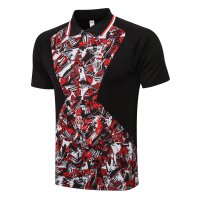 AC Milan Soccer Polo Jersey All Red Patchwork Mens 2021/22