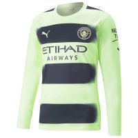 Manchester City Third Soccer Jersey Replica 2022/23 Mens (Long Sleeve)