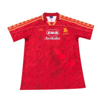 95/96 AS Roma Home Red Retro Soccer Jersey Replica Mens