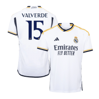 Real Madrid Soccer Jersey Replica Home 2023/24 Mens (VALVERDE #15)