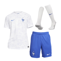 France Soccer Jersey + Short + Socks Replica Away 2022 Mens