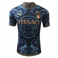 Italy x Versace Soccer Jersey Replica Special Edition Blue Mens 2022