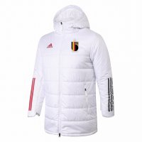 Belgium Cotton Winter Soccer Jacket White 2022 Mens