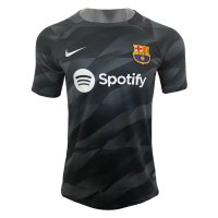 Barcelona Soccer Jersey Replica Goalkeeper Black 2023/24 Mens