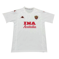 00/01 AS Roma Away White Retro Soccer Jersey Replica Mens