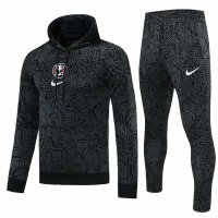 2021/22 Club America Hoodie Black Soccer Training Suit(SweatJersey + Pants) Mens