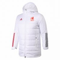 Mexico Cotton Winter Soccer Jacket White 2022 Mens