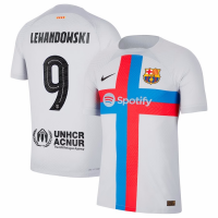 Barcelona Soccer Jersey Replica Third Away 2022/23 Mens (Lewandowski #9 Player Version)