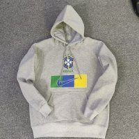 Brazil Soccer Sweatshirt Replica Grey Pullover 2022 Men's (Hoodie)