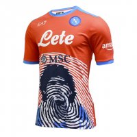 Napoli Maradona Soccer Jersey Replica Limited Edition Orange Mens 2021/22
