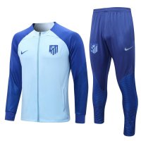 Atletico Madrid Soccer Jacket + Pants Replica Light Blue 2022/23 Mens