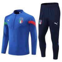 Italy Soccer Training Suit Replica Blue 2022 Mens