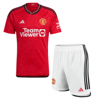 Manchester United Soccer Jersey + Short Replica Home 2023/24 Mens