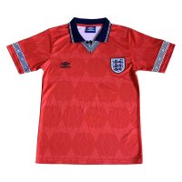 England Soccer Jersey Replica Away Red 1990 Mens (Retro)