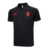 AC Milan Soccer Polo Replica Black 2023/24 Men's