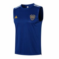 2021/22 Boca Juniors Blue Soccer Singlet Jersey Mens