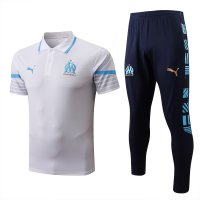 Marseille Soccer Polo + Pants Replica White 2022/23 Mens