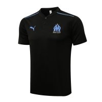 Olympique Marseille Soccer Polo Jersey Replica Black II Mens 2021/22
