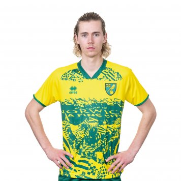 2021/22 Norwich City Yellow to the Fans Mens Soccer Jersey Replica