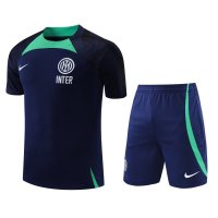 Inter Milan Soccer Jersey + Short Replica Royal 2022/23 Mens