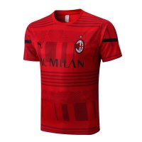 AC Milan Soccer Training Jersey Replica Red Mens 2022/23