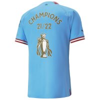 Manchester City Home Soccer Jersey Replica Mens 2022/23 (Champions 21/22)