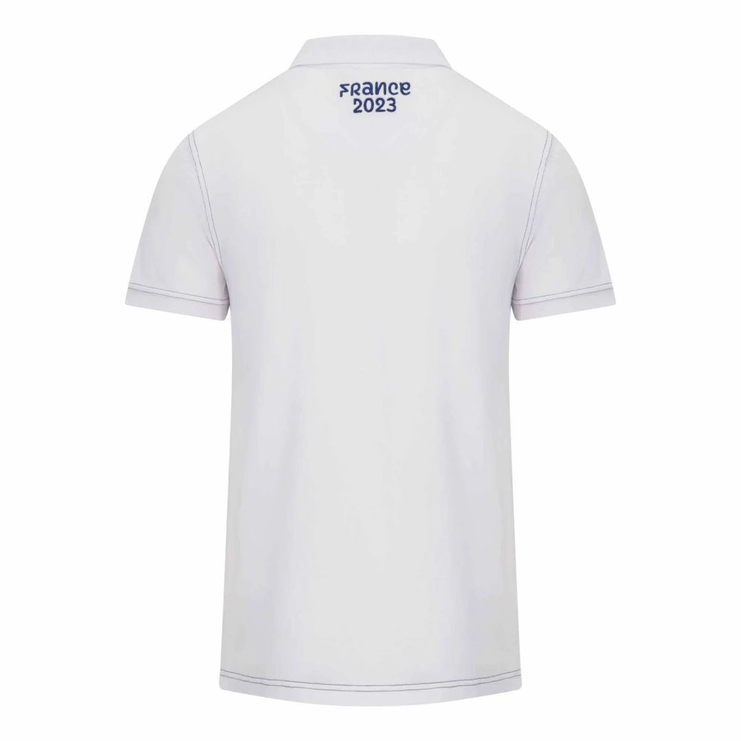 France Rugby Polo Shirt White RWC 2023 Mens